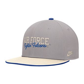 Men's Nike Gray Air Force Falcons Vintage Script Pro Dri-FIT Snapback Hat