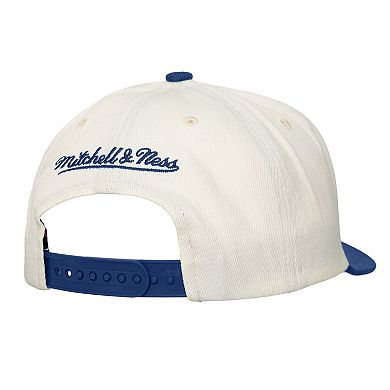 Men's Mitchell & Ness Cream Texas Rangers Stretch-Snapback Hat