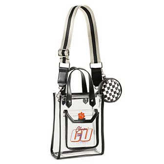 WEAR by Erin Andrews Clemson Tigers Clear Stadium Crossbody Purse with Coin Pouch