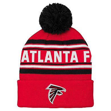 Preschool Red Atlanta Falcons Jacquard Cuffed Knit Hat with Pom