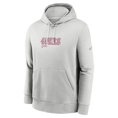 Men's Nike Gray San Francisco 49ers Edge Pack French Terry Club Pullover Hoodie