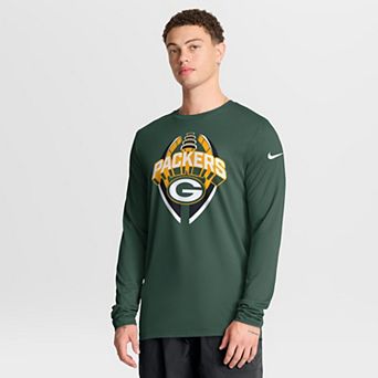Men's Nike Green Green Bay Packers Primetime Legend Icon Performance Long Sleeve T-Shirt