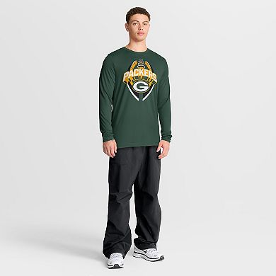 Men's Nike Green Green Bay Packers Primetime Legend Icon Performance Long Sleeve T-Shirt