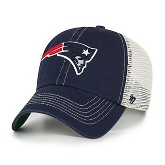 Men's '47 Navy/Natural New England Patriots Trawler Trucker Clean Up Adjustable Hat