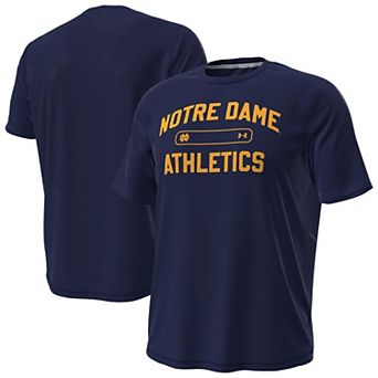 Men's Under Armour Navy Notre Dame Fighting Irish Sideline Knockout T-Shirt