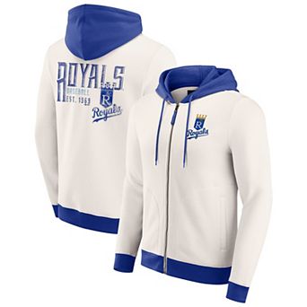 Men's Darius Rucker Collection by Fanatics Cream Kansas City Royals Polar Fleece Full-Zip Hoodie