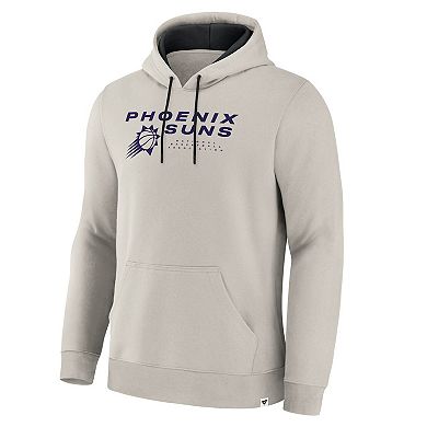 Men's Fanatics Off White Phoenix Suns Crossover Collection Blocked Shot Premium Pullover Hoodie