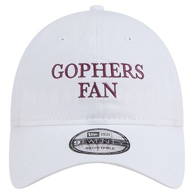 Men's New Era White Minnesota Golden Gophers Fan 9TWENTY Adjustable Hat