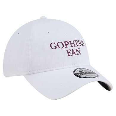 Men's New Era White Minnesota Golden Gophers Fan 9TWENTY Adjustable Hat