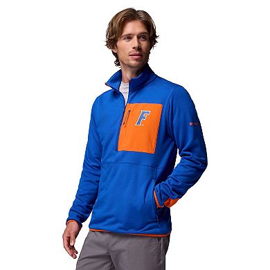 Men's Columbia Royal Florida Gators Hike Omni-Wick Half-Zip Pullover