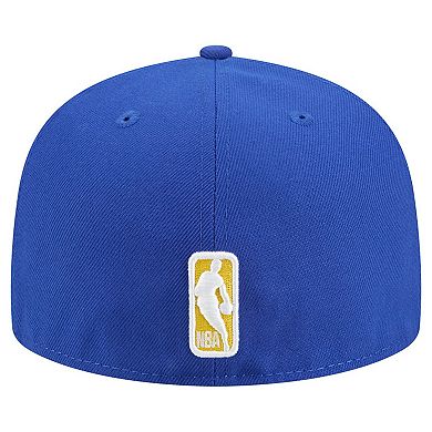 Men's New Era Royal Golden State Warriors Tri-Hit 59Fifty Fitted Hat