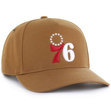 Men's Carhartt x '47 Brown Philadelphia 76ers Hitch Adjustable Hat