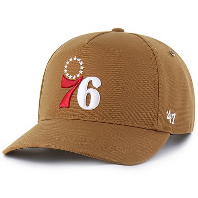 Men's Carhartt x '47 Brown Philadelphia 76ers Hitch Adjustable Hat