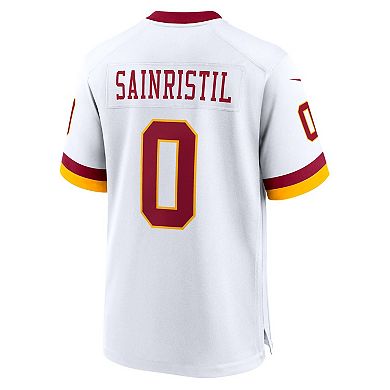 Men's Nike Mike Sainristil White Washington Commanders Game Super Bowl Era Jersey