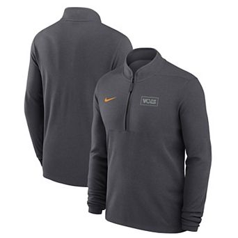 Men's Nike Smokey Grey Tennessee Volunteers Victory Dri-FIT Half-Zip Pullover