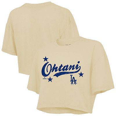 Women's Majestic Threads Shohei Ohtani Cream Los Angeles Dodgers