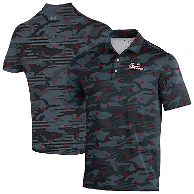 Men's Under Armour Black South Carolina Gamecocks Gameday ArmourFuse Polo