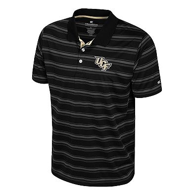 Men's Colosseum Black UCF Knights Milk Steak Polo