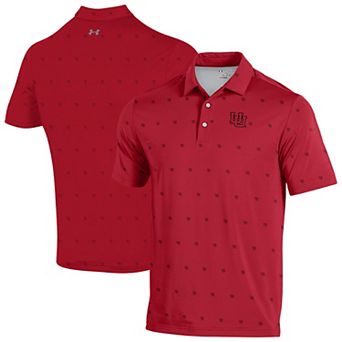 Men's Under Armour Red Utah Utes Gameday ArmourFuse Polo