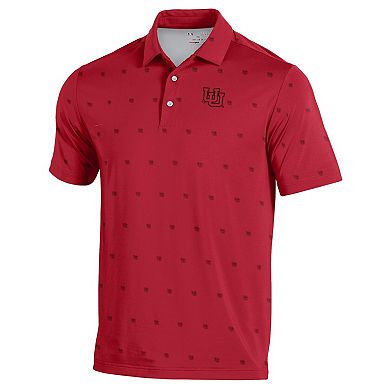Men's Under Armour Red Utah Utes Gameday ArmourFuse Polo