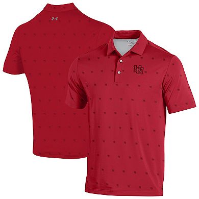 Men's Under Armour Red Utah Utes Gameday ArmourFuse Polo