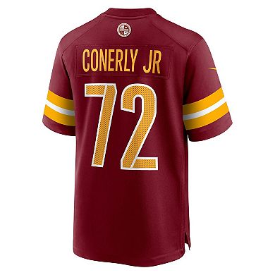Men's Nike Josh Conerly Jr. Burgundy Washington Commanders 2025 NFL Draft First Round Pick Game Jersey
