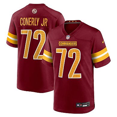 Men's Nike Josh Conerly Jr. Burgundy Washington Commanders 2025 NFL Draft First Round Pick Game Jersey