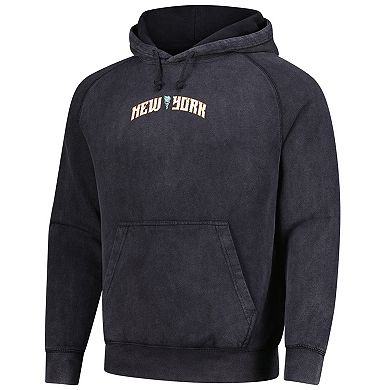 Unisex Stadium Essentials Black New York Liberty Get Back Oversized Vintage Raglan Pullover Hoodie