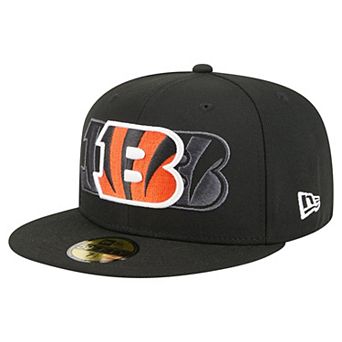 Men's New Era Black Cincinnati Bengals Tri-Hit 59FIFTY Fitted Hat