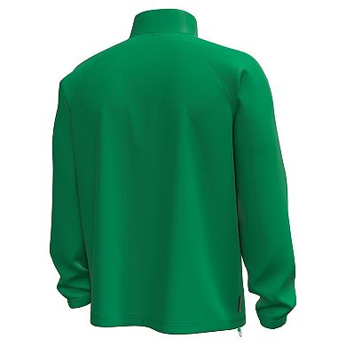 Men's Under Armour Green Notre Dame Fighting Irish Unstoppable Woven Anorak Storm Tech Half-Zip Jacket
