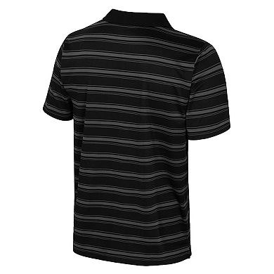 Men's Colosseum Black Arkansas Razorbacks Milk Steak Polo
