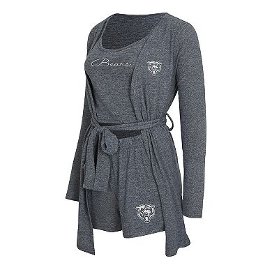 Women's Concepts Sport Heather Navy Chicago Bears Rigor Tank, Short ...