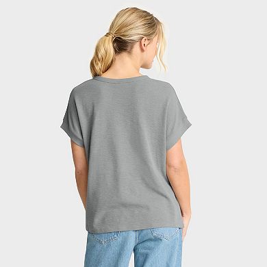 Women's Fanatics Heather Gray New Orleans Saints Oversized Hometown Premium Henley Shirt