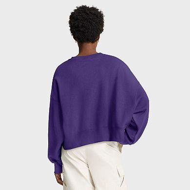 Women's Nike Purple LSU Tigers Oversized Phoenix Arch Pullover Sweatshirt