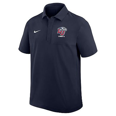 Men's Nike Navy Liberty Flames 2025 Sideline Polo