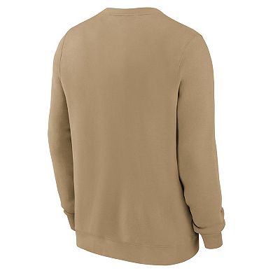 Men's Nike Tan Buffalo Bills Swing Pass Rewind Club Pullover Sweatshirt