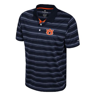 Men's Colosseum Navy Auburn Tigers Milk Steak Polo