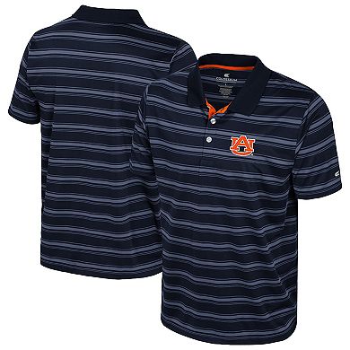 Men's Colosseum Navy Auburn Tigers Milk Steak Polo