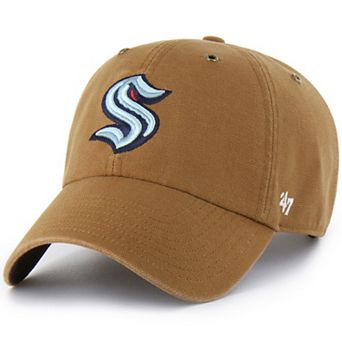Men's Carhartt x '47 Brown Seattle Kraken Clean Up Adjustable Hat