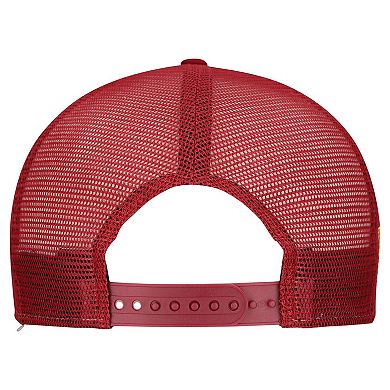 Men's New Era Cream/Burgundy Washington Commanders Cutout A-Frame 9FIFTY Snapback Hat