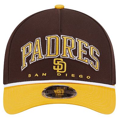 Men's New Era Brown/Gold San Diego Padres Arch 9FORTY A-Frame M-Crown Adjustable Hat