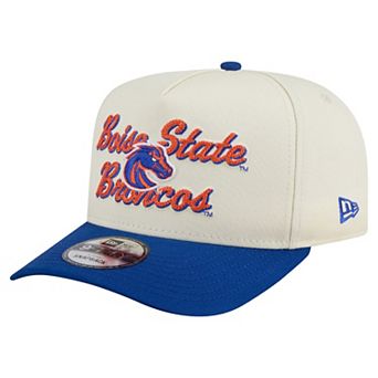 Men's New Era Cream/Royal Boise State Broncos Vintage Chainstitch 9FIFTY A-Frame Snapback Hat