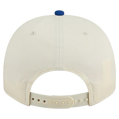 Men's New Era Cream/Royal Boise State Broncos Vintage Chainstitch 9FIFTY A-Frame Snapback Hat