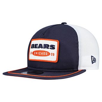 Men's New Era Navy/White Chicago Bears Patch 19TWENTY Adjustable Hat