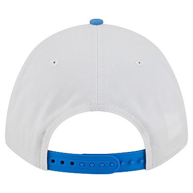 Men's New Era White/Blue UCLA Bruins Arch Two-Tone Rope 9FORTY A-Frame M-Crown Adjustable Hat