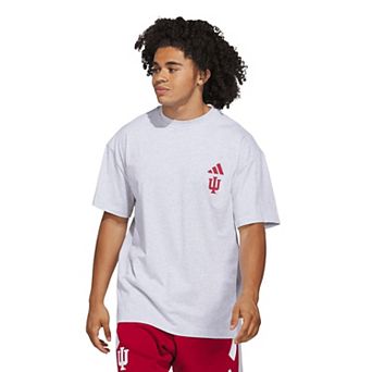 Men's adidas Gray Indiana Hoosiers Off-Court T-Shirt