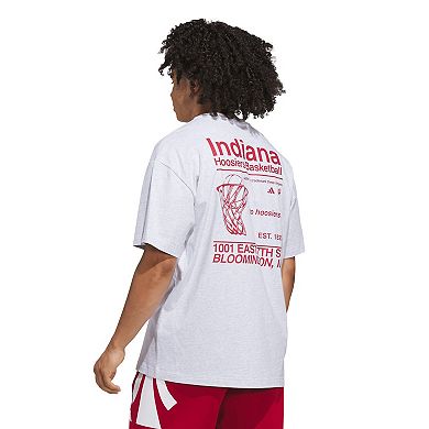 Men's adidas Gray Indiana Hoosiers Off-Court T-Shirt
