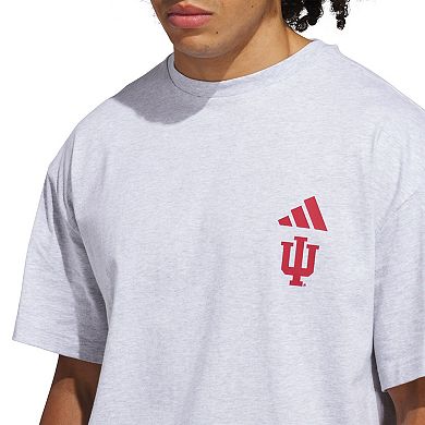 Men's adidas Gray Indiana Hoosiers Off-Court T-Shirt