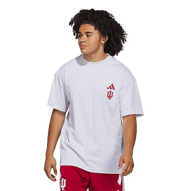 Men's adidas Gray Indiana Hoosiers Off-Court T-Shirt