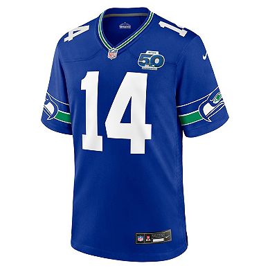Men's Nike Sam Darnold Royal Seattle Seahawks Alternate 50th Season Game Jersey